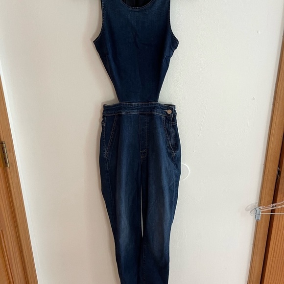 Mother x Miranda Kerr The Cut it Out Jumpsuit in Absolutely, Positively - Picture 5 of 14